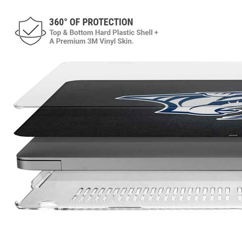 NHL Nashville Predators Black Background MacBook Cases