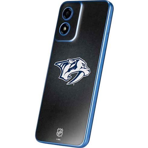 NHL Nashville Predators Black Background Moto G Play 4G (2024) Skin