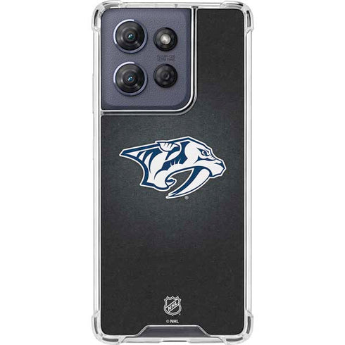 NHL Nashville Predators Black Background Moto G Power 5G (2025) Clear Case