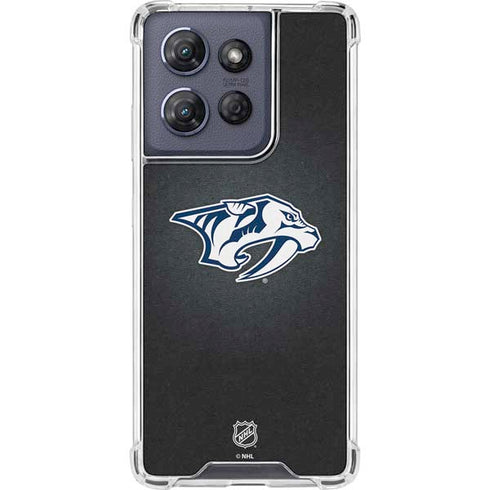 NHL Nashville Predators Black Background Moto G Stylus 5G (2025) Clear Case