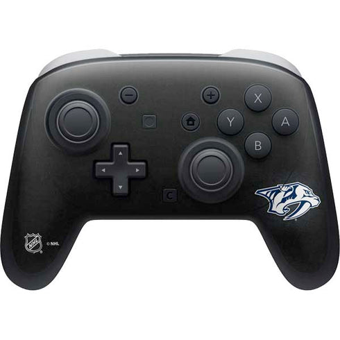 NHL Nashville Predators Black Background Nintendo Switch 2 (2025) Pro Controller Skin