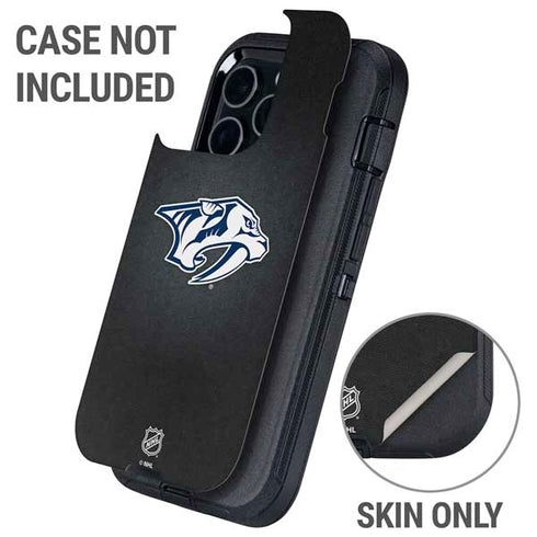 NHL Nashville Predators Black Background Otterbox Defender iPhone Skin