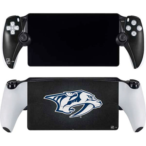 NHL Nashville Predators Black Background PlayStation Portal Remote Player Skin