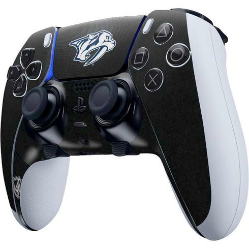 NHL Nashville Predators Black Background PS5 DualSense Edge Pro Controller Skin