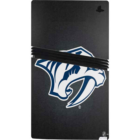 NHL Nashville Predators Black Background PS5 Pro Bundle Skin