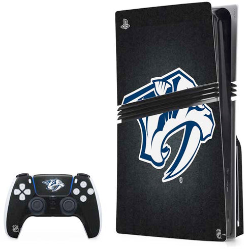NHL Nashville Predators Black Background PlayStation PS5 Skins