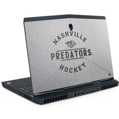 NHL Nashville Predators Black Text Dell Alienware Skin