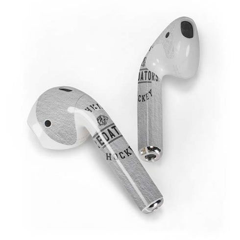 NHL Nashville Predators Black Text Apple AirPods Skin