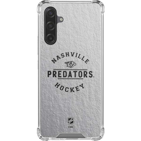 NHL Nashville Predators Black Text Galaxy A17 Clear Case