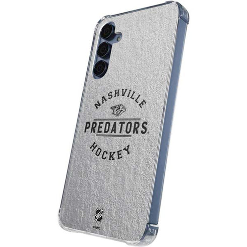 NHL Nashville Predators Black Text Galaxy A55 5G Clear Case