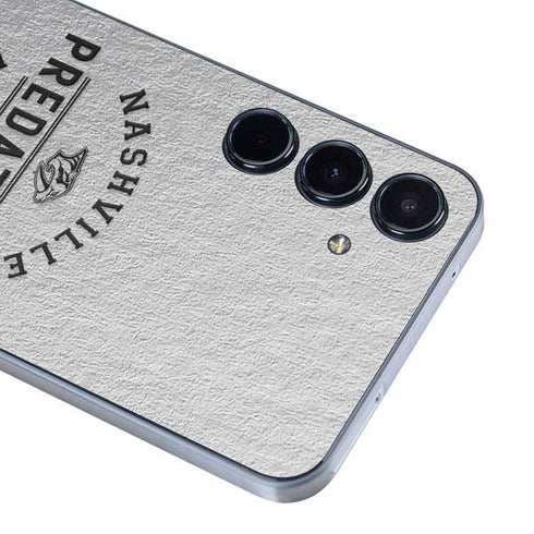 NHL Nashville Predators Black Text Galaxy A55 5G Skin