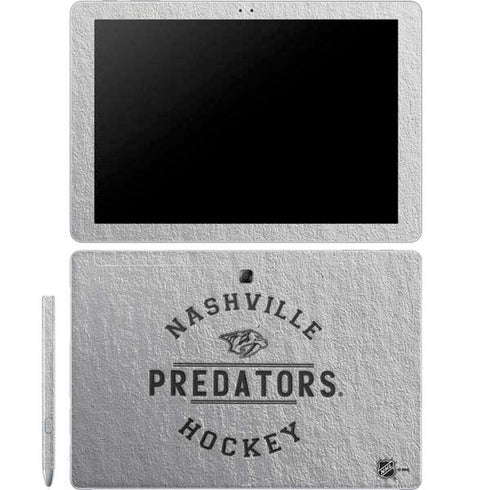 NHL Nashville Predators Black Text Galaxy Book 12in Skin