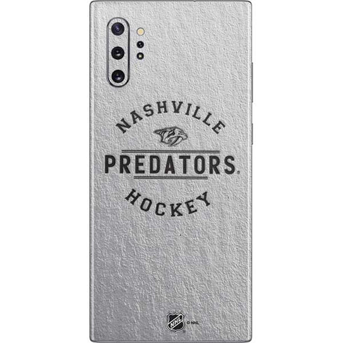 NHL Nashville Predators Black Text Galaxy Note 10 Plus Skin