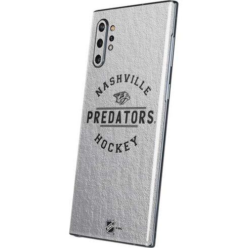 NHL Nashville Predators Black Text Galaxy Note 10 Plus Skin