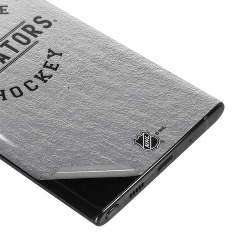 NHL Nashville Predators Black Text Galaxy Note 10 Plus Skin