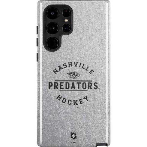NHL Nashville Predators Black Text Galaxy Cases