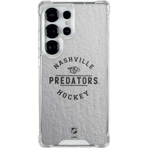 NHL Nashville Predators Black Text Galaxy S25 Ultra Clear Case