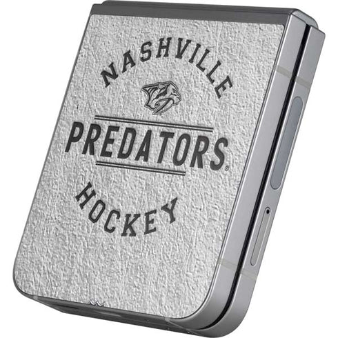NHL Nashville Predators Black Text Galaxy Z Flip6 Skin