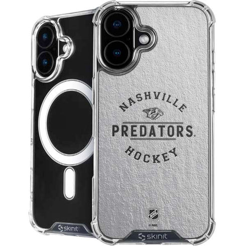 NHL Nashville Predators Black Text iPhone 16 MagSafe Case