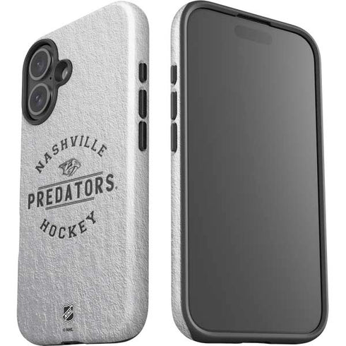 NHL Nashville Predators Black Text iPhone 16 Plus Impact Case