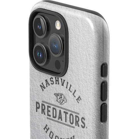 NHL Nashville Predators Black Text iPhone 16 Pro Max Impact Case