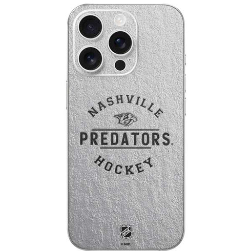 NHL Nashville Predators Black Text iPhone 16 Pro Skin