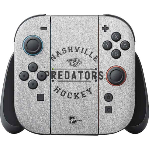 NHL Nashville Predators Black Text Nintendo Switch 2 (2025) Joy-Con Controller Skin