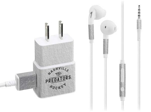 NHL Nashville Predators Black Text Phone Charger Skin