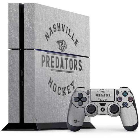 NHL Nashville Predators Black Text PlayStation PS4 Skins