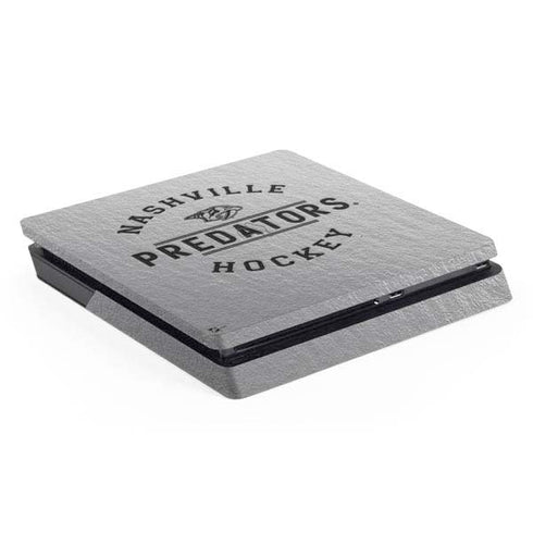 NHL Nashville Predators Black Text PS4 Slim Skin