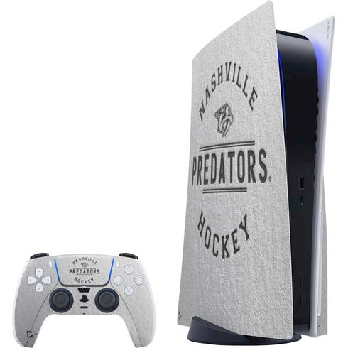 NHL Nashville Predators Black Text PlayStation PS5 Skins