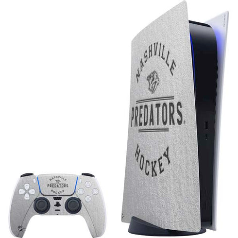 NHL Nashville Predators Black Text PlayStation PS5 Skins