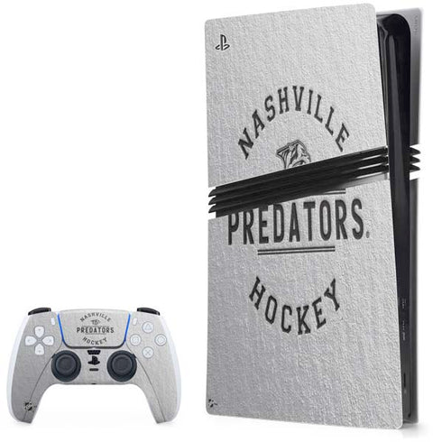 NHL Nashville Predators Black Text PS5 Pro Bundle Skin