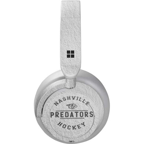 NHL Nashville Predators Black Text Surface Headphones Skin