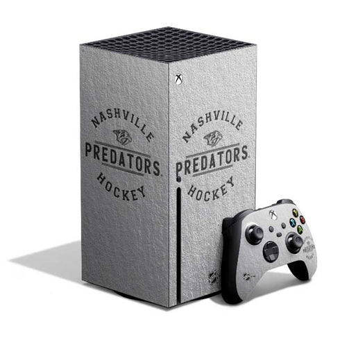 NHL Nashville Predators Black Text Xbox Series X Skins