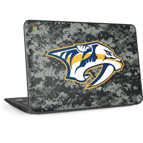 NHL Nashville Predators Camo HP Chromebook Skin