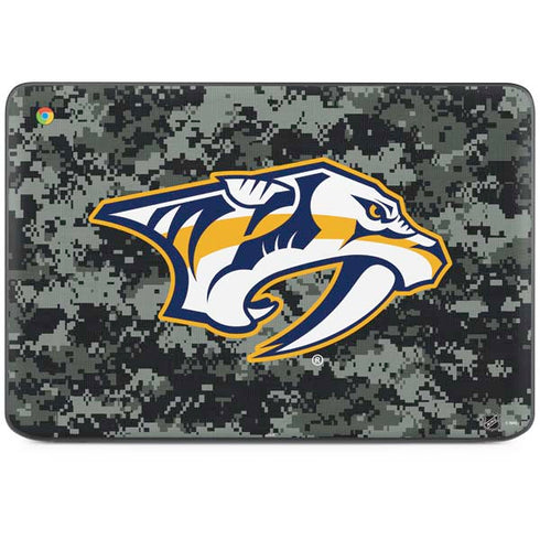 NHL Nashville Predators Camo HP Chromebook Skin