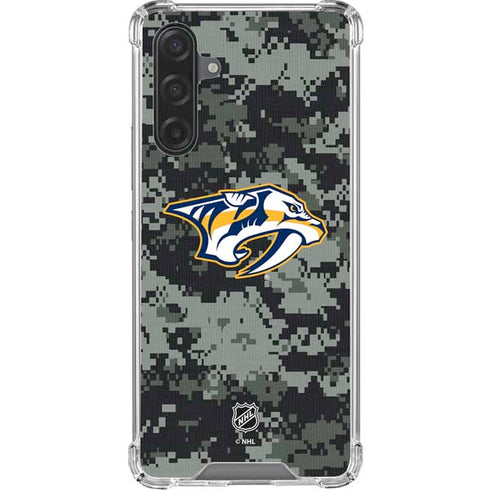 NHL Nashville Predators Camo Galaxy A17 Clear Case