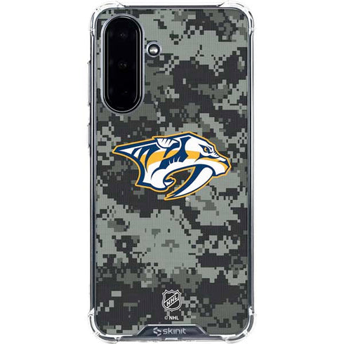 NHL Nashville Predators Camo Galaxy A36 5G Clear Case