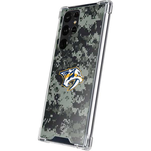 NHL Nashville Predators Camo Galaxy S23 Ultra Clear Case