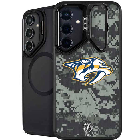 NHL Nashville Predators Camo Galaxy S24 Plus Kickstand Case