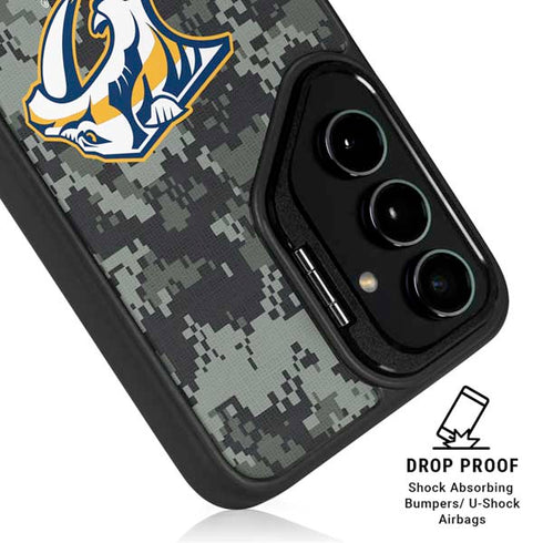 NHL Nashville Predators Camo Galaxy S25 Plus Kickstand Case