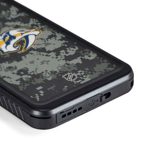 NHL Nashville Predators Camo Galaxy S24 Plus Waterproof Case