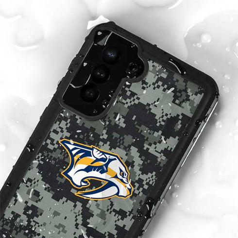 NHL Nashville Predators Camo Galaxy S24 Plus Waterproof Case