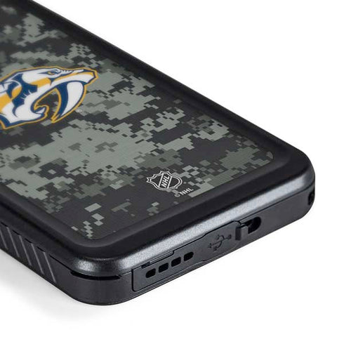 NHL Nashville Predators Camo Galaxy S24 Waterproof Case