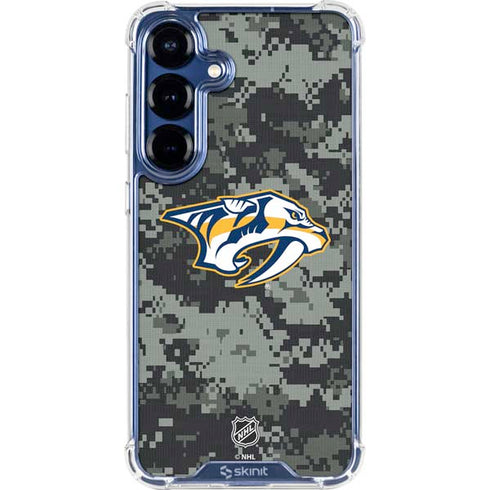 NHL Nashville Predators Camo Galaxy S25 Plus Clear Case