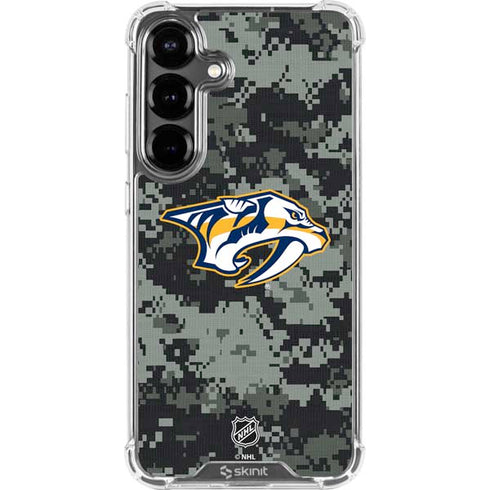 NHL Nashville Predators Camo Galaxy S26 Clear Case