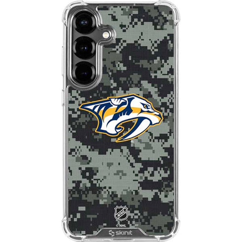 NHL Nashville Predators Camo Galaxy S26 Plus Clear Case