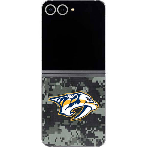 NHL Nashville Predators Camo Galaxy Z Flip6 Skin