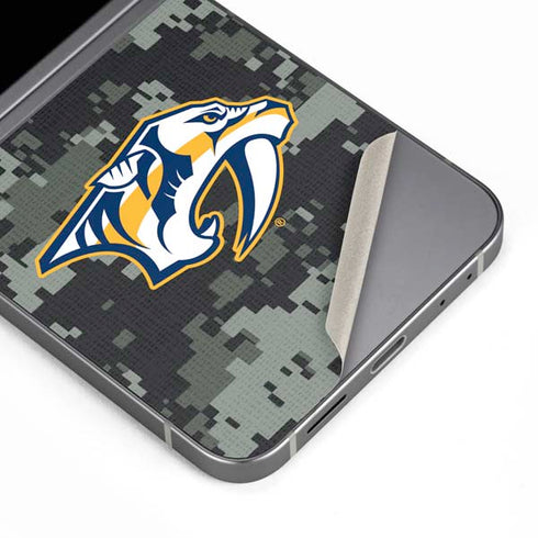 NHL Nashville Predators Camo Galaxy Z Flip6 Skin